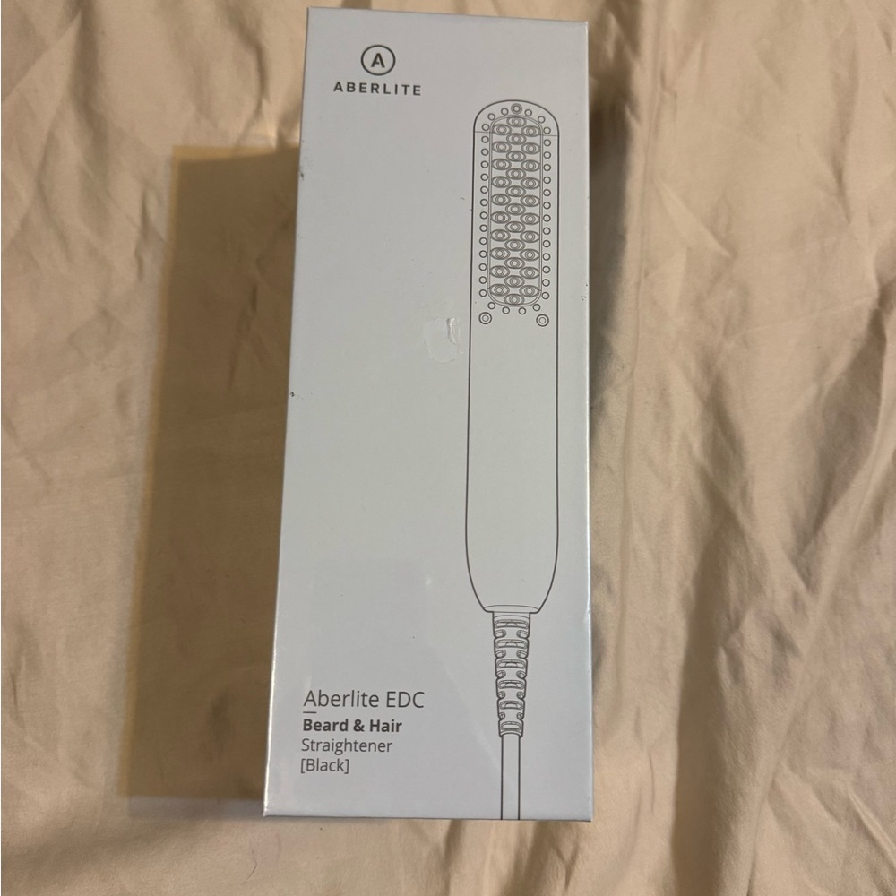 Aberlite EDC Premium Beard Straightener Brush Professional Heated Straightening